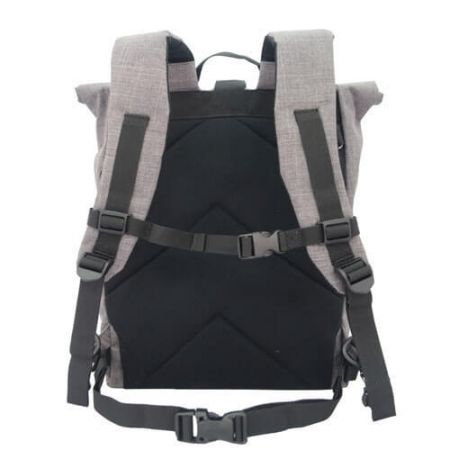 the rear of roll top waterproof backpack commuter-bag n5201g